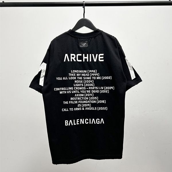 n級品 おすすめ バレンシアガx ARCHIVEコラボロゴ ショートスリーブTシャツ bag16170